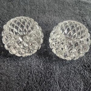 Pair of PartyLite Crystal Tealight/Votive Candle Holders